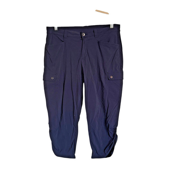 Eddie Bauer Sz 12 First Ascend Ruched Cargo Pants Outdoor Activewear Hiking - Picture 1 of 11